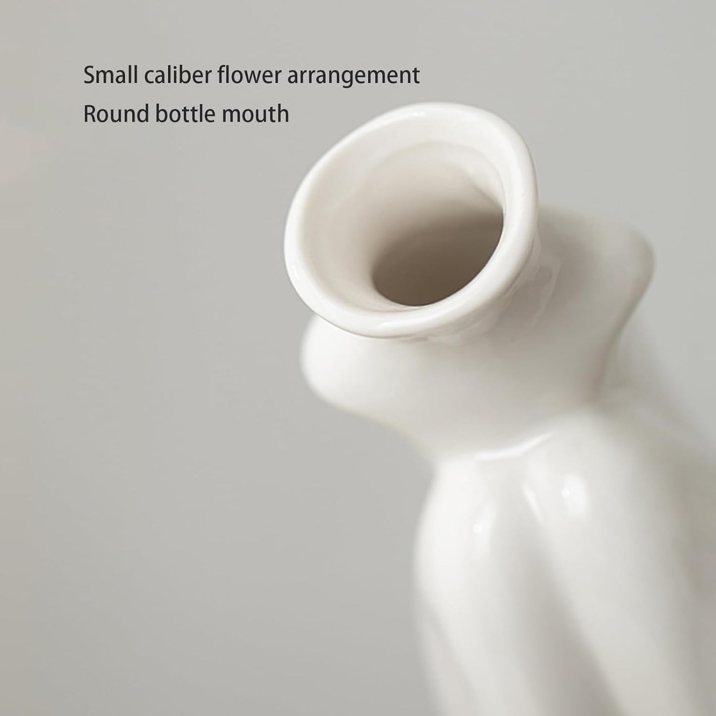 Abstract Female Body Vase - Artistic Butt & Boob Planter Bud Vase, Modern Ceramic Sculpture for Flowers, Funny Unique Home Decor Centerpiece (Akimbo-5.12'' H)