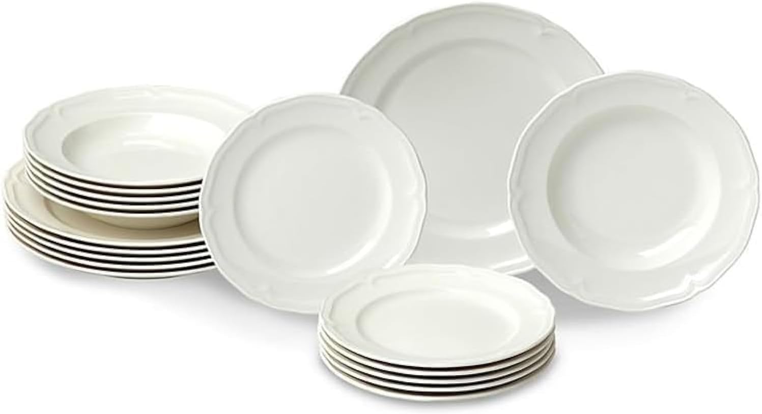 Villeroy & Boch Manoir Collection 18-Piece Dinnerware Set, Plates & Bo