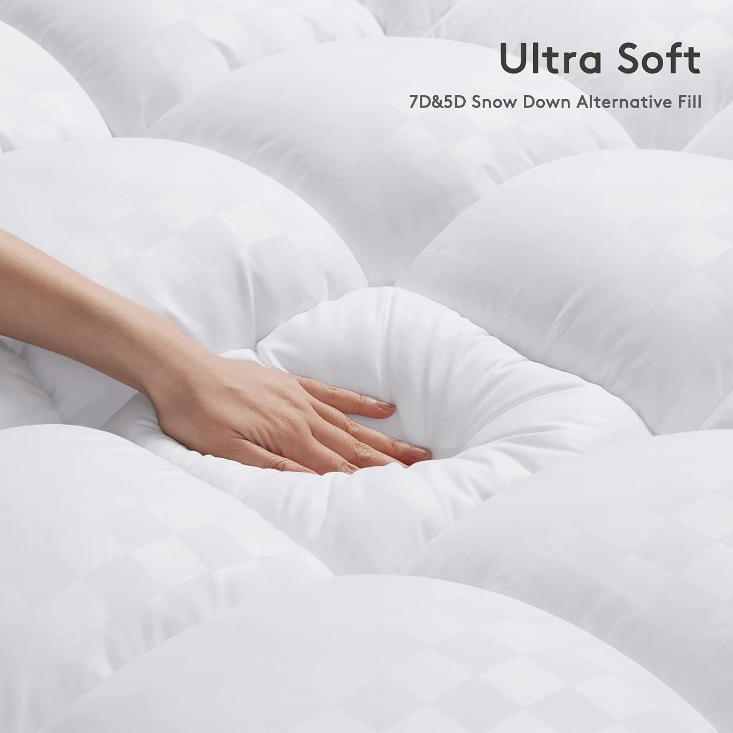 Mattress Topper Queen,Extra Thick Mattress Pad Cover for Back Pain,Coo