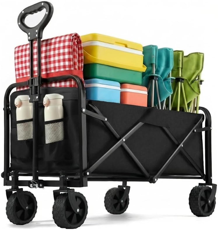 Navatiee Extra Long Collapsible Wagons Carts Foldable