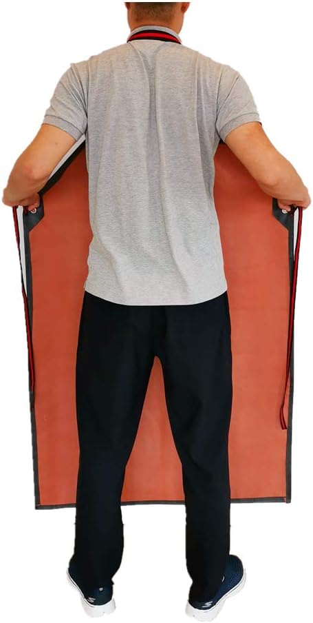 TonLing Thick Rubber Apron, 47.2 x 33.5 Inch Waterproof, Long Chemical