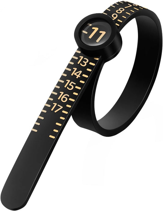 Meowoo Ring Sizer Measuring Tool with Magnifier, for Ring Measurer and