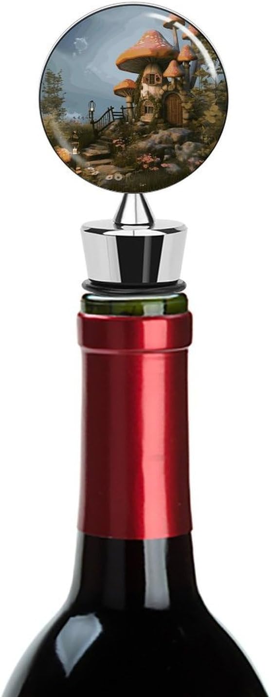 Mushroom Garden Wine Stoppers Zinc Alloy Bottle Sealer Detachable Leak