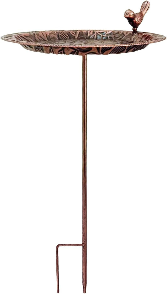 Elegant Outdoor Garden Bird Feeder With Rust Resistant Iron Design Winterproof Watering Station Suitable For Wild Birds Outdoor Bird Bath For Garden