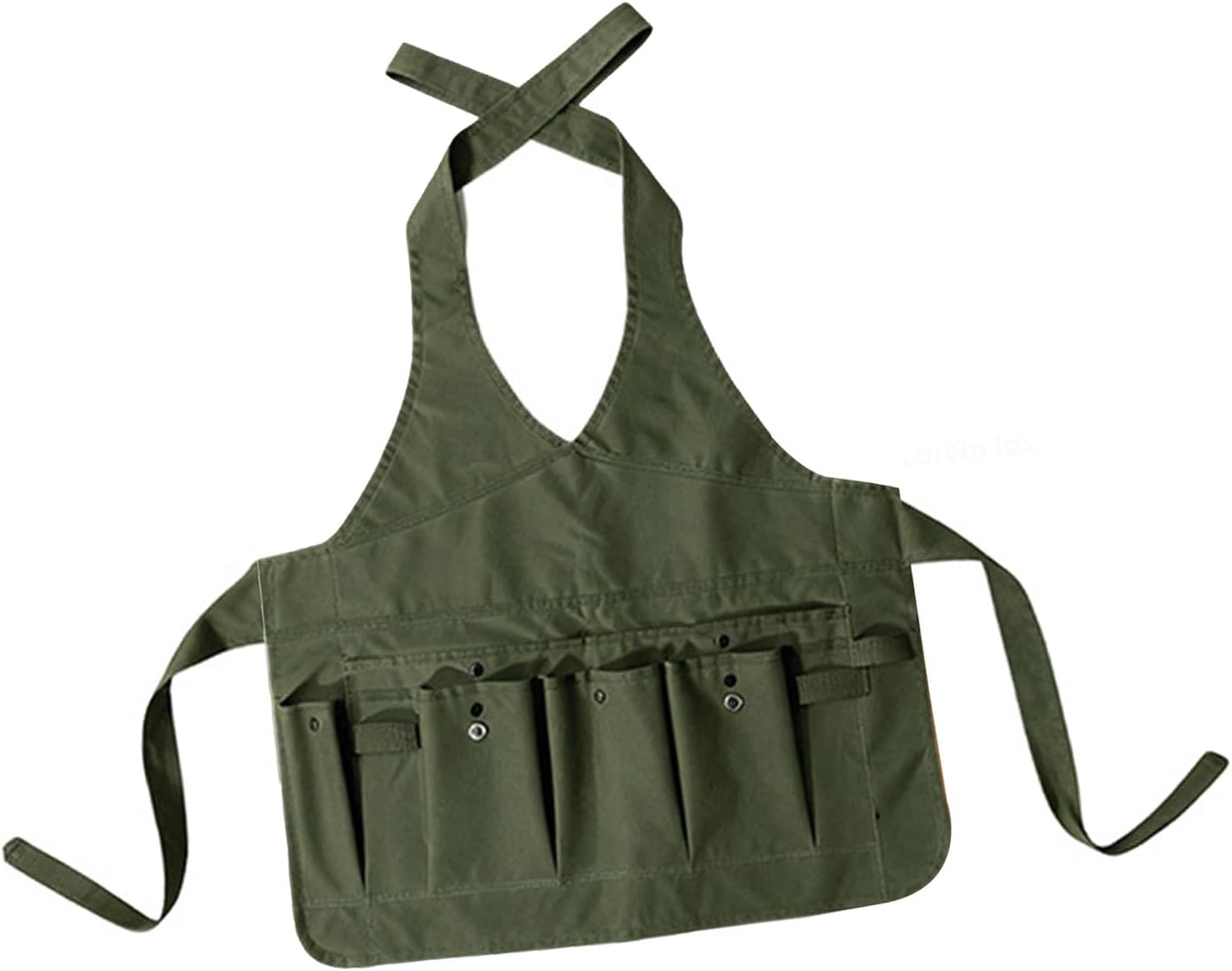 Ergonomic Gardening Work Apron Heavy Duty Multiple Pockets Adjustable 