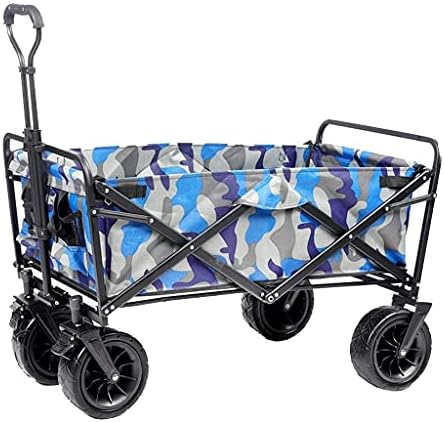 Trolleys, Outdoor Foldiutility Wagon Foldicampicart with Handle, Portable Beach Wagon, Outdoor Heavy Duty Trolley, for Picnic Fishing, Load-Bea100Kg/220Lbs/Style 4