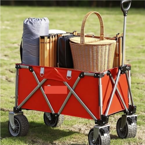 Portable Camping Cart,Portable Beach Trolley Cart for Camping and Outd