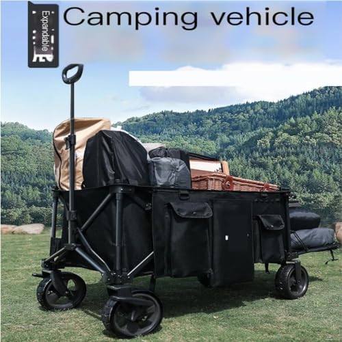 Portable Camping Cart,Outdoor Beach Trolley Cart for Camping and Picni