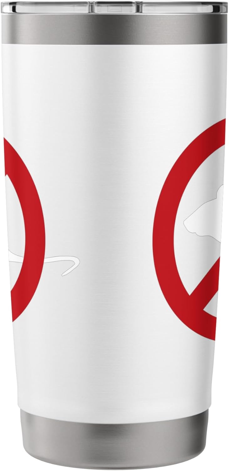 Pest Control Mouse Sign Gag Gift No Mouse Stainless Steel Insulated Tumbler