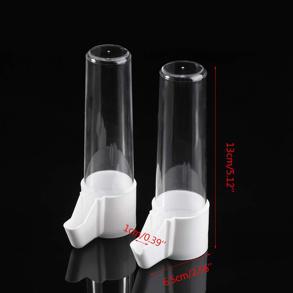 2 Pieces Bird Feeder Water Food Dispenser for Parrot Parakeet Cockatiel Conure Easy to Use