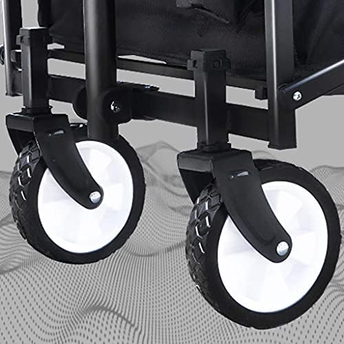 Trolleys, Outdoor Foldiutility Wagon Garden Utility Trolley with, Heavy Duty Foldiwagon Cart, for Outdoor Campiand Beach,and Sturdy, Load-Bea100Kg/220Lbs/Grey