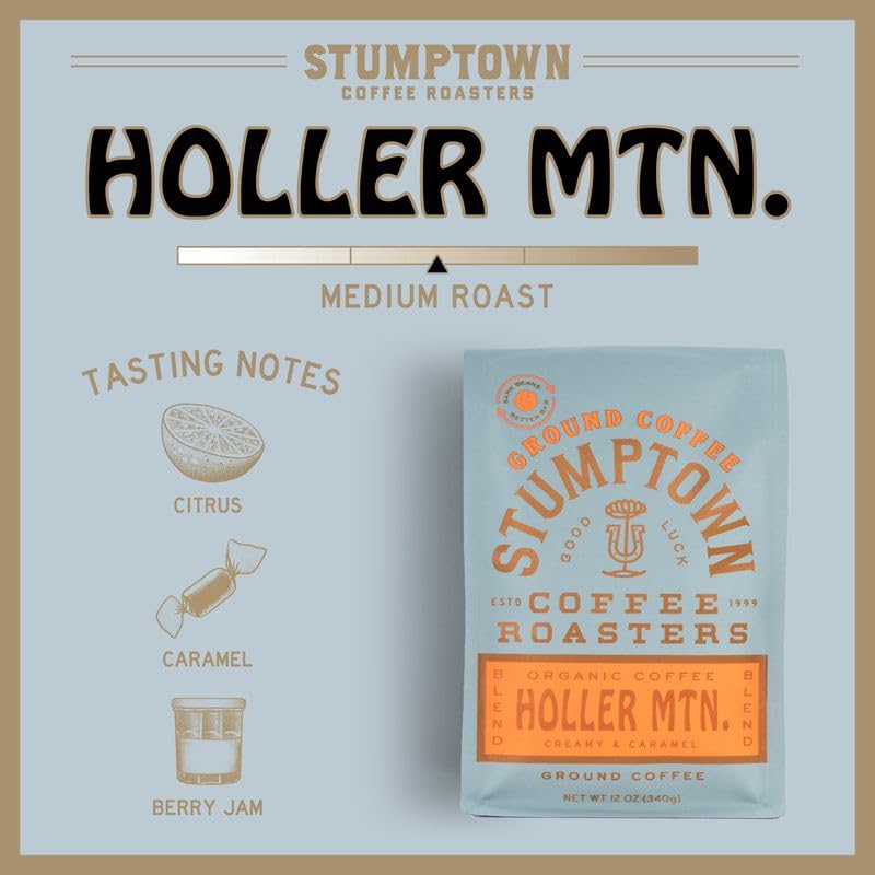 Stumptown Coffee Roasters, Organic Medium Roast Ground Coffee, 100% Ar