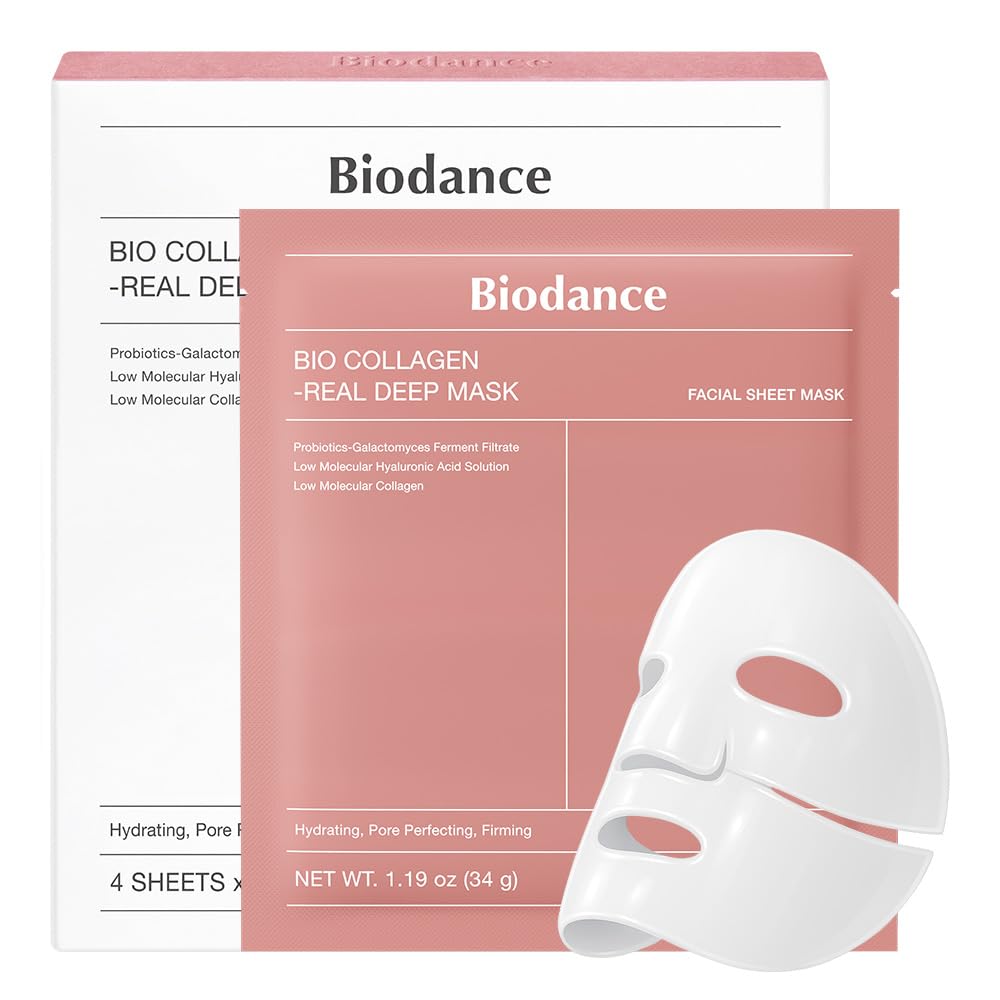 BIODANCE Bio-Collagen Real Deep Mask, Hydrating Overnight Hydrogel Fac