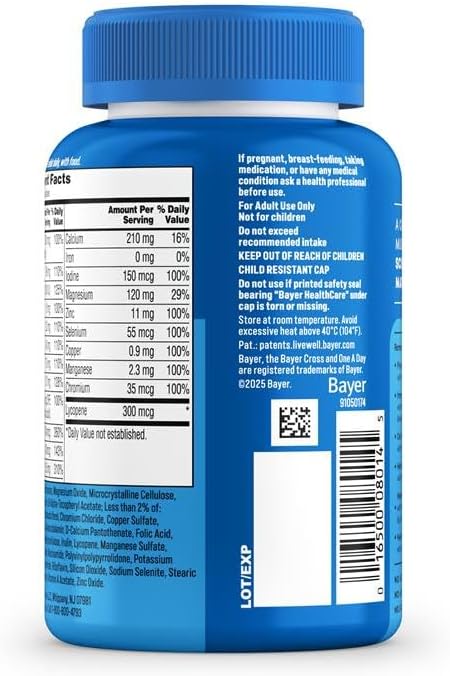 One A Day Multivitamin for Men - Daily Mens Multivitamins with Vitamin