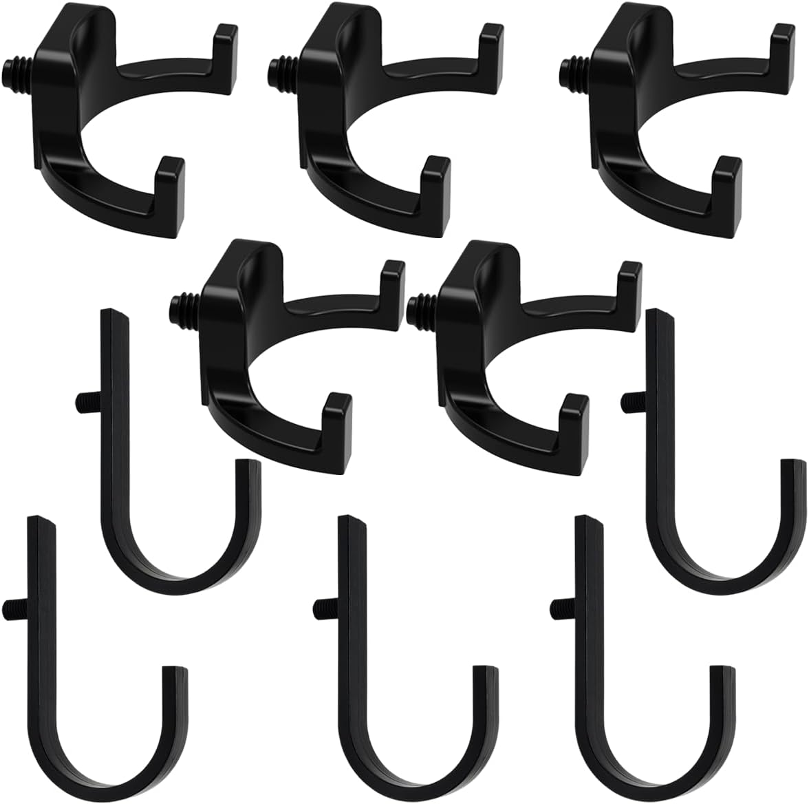 G GENLEAS 10pcs Storage Shed Hooks J and U Shaped Tool Hooks for Suncast/Craftsman Shed, Premium Plastic Garden and Garage Storage Shed Accessories(5J&5U)