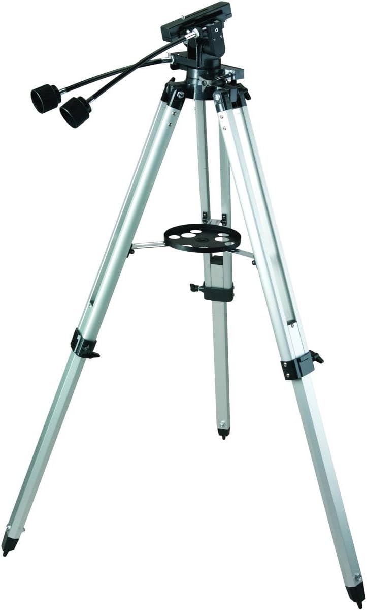 Celestron – Heavy Duy Alt-Azimuth Tripod – Sturdy Extendable Aluminum Tripod – Use for Spotting Scope, Binocular, Camera, and Small Telescope – Slow Motion Handles for Smooth Small Adjustments