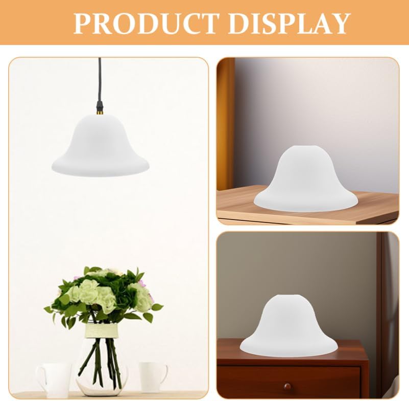 Round Mushroom Lamp Shade Replacement for Table and Floor Lamps Plasti