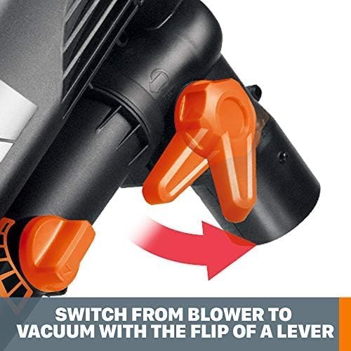 WORX Trivac 3 in 1 Electric Leaf Blower for Lawn Care, Leaf Vacuum wit