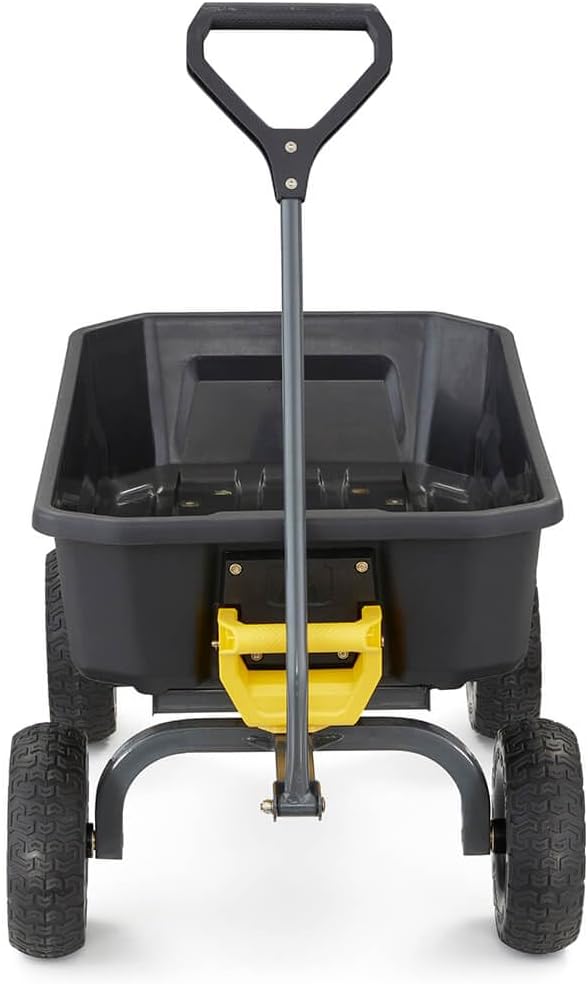 Gorilla Carts Heavy-Duty Dump Cart, Patented Quick-Release Dumping, St