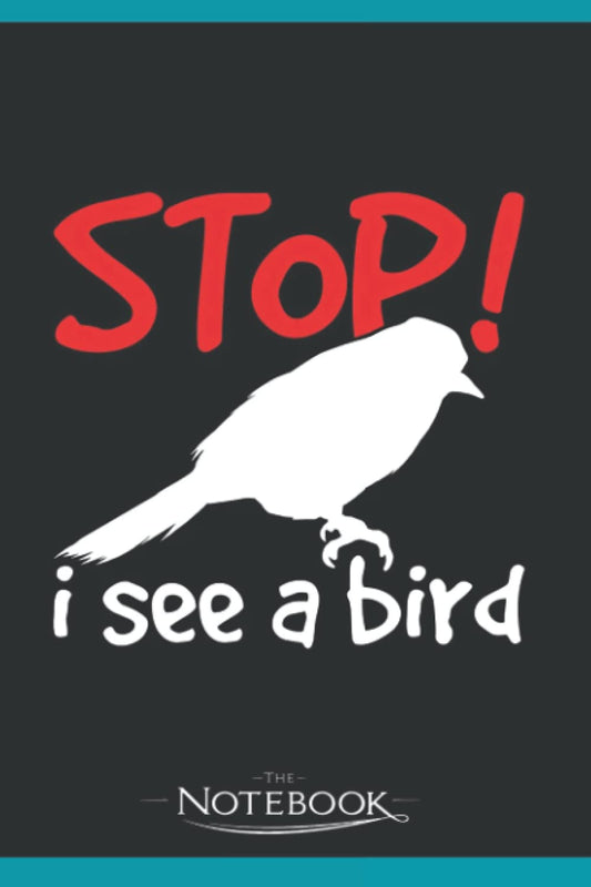 Bird Birdwatcher Ornithologist NoteBook: Notebook 120 Lined Pages 6 x 9 Inch, Book Review Journal | Perfect Funny Gag Gift Joke Journal Notebook, Note Pad, Notes, Birthday Present, Christmas Present