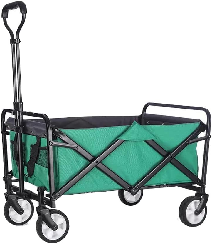 JSEIAJB Portable Garden Carts Leisure Camping Wagon Beach Cart Folding