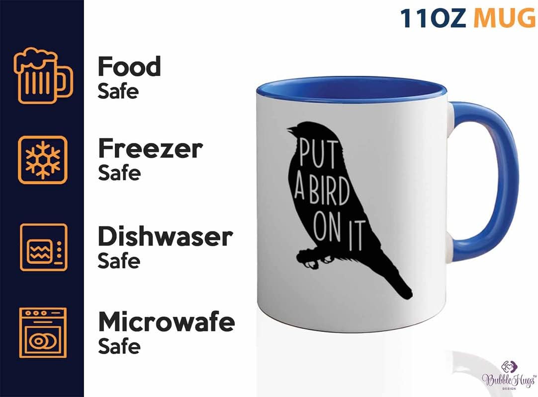Bird Lover Two Tone Blue Edition 11oz - Put a Bird on it - Hummingbird