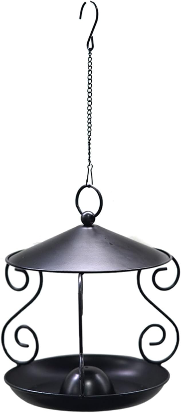 1. Sturdy Metal Squirrel-Proof Bird Feeder with Wide Roof Large Tray & Weatherproof Design for Garden Backyard Birds Bird Feeder for Backyard and Garden