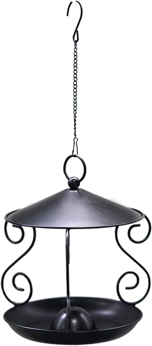 1. Sturdy Metal Squirrel-Proof Bird Feeder with Wide Roof Large Tray & Weatherproof Design for Garden Backyard Birds Bird Feeder for Backyard and Garden