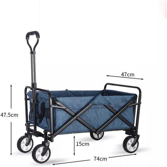 Portable Garden Carts Leisure Camping Wagon Beach Cart Folding Cart wi