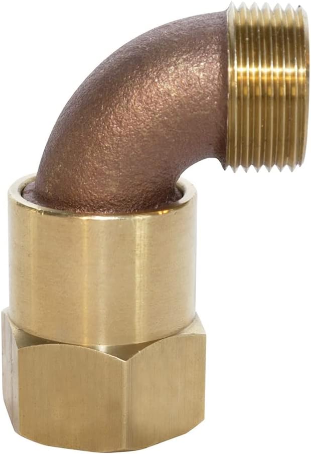 Underhill Garden Hose Swivel, 3/4-Inch FTP x 3/4-Inch MHT Outlet, Meta