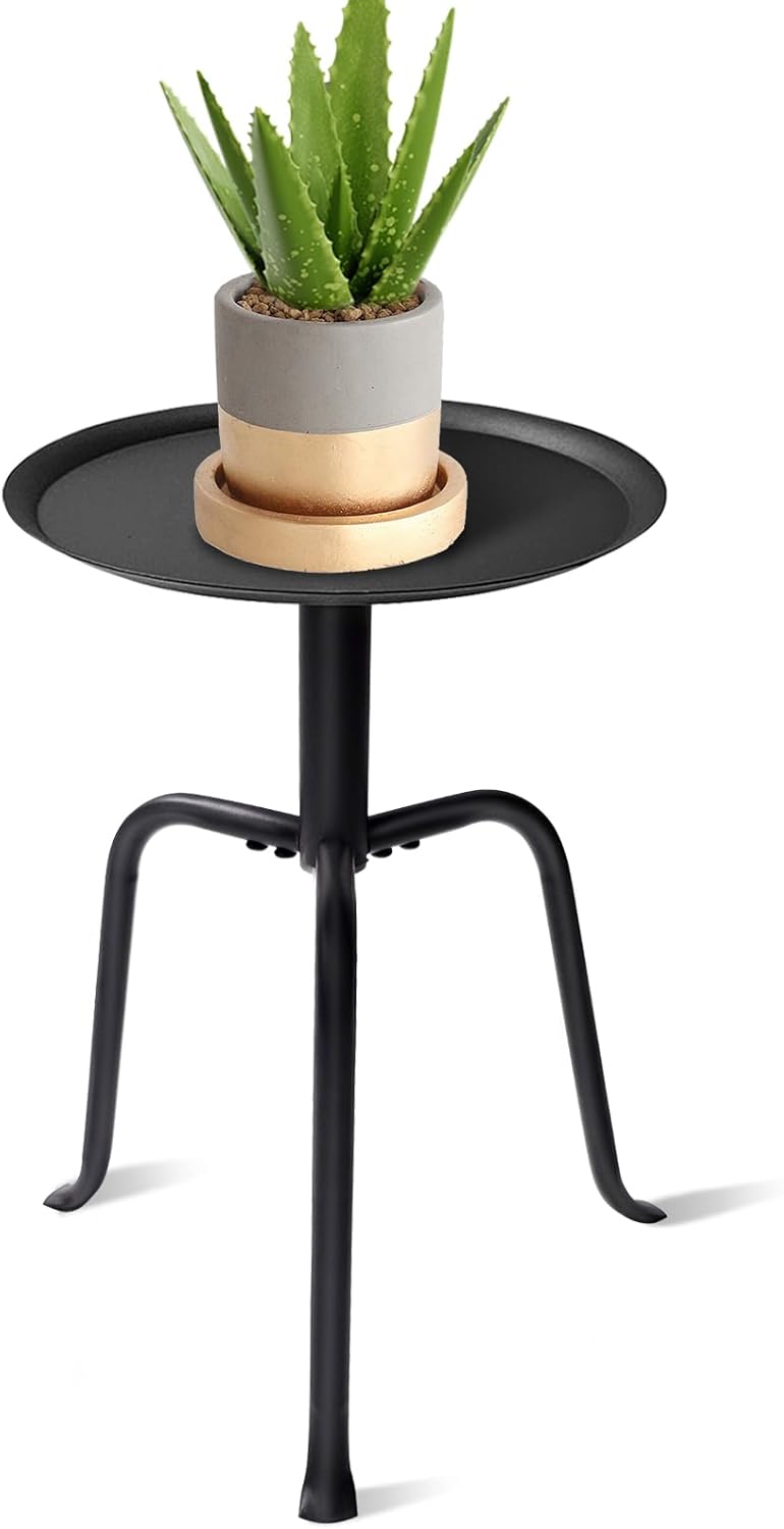 Plant Stand Indoor, Mid Century Single Plant Table, 3-Leg Minimalist H