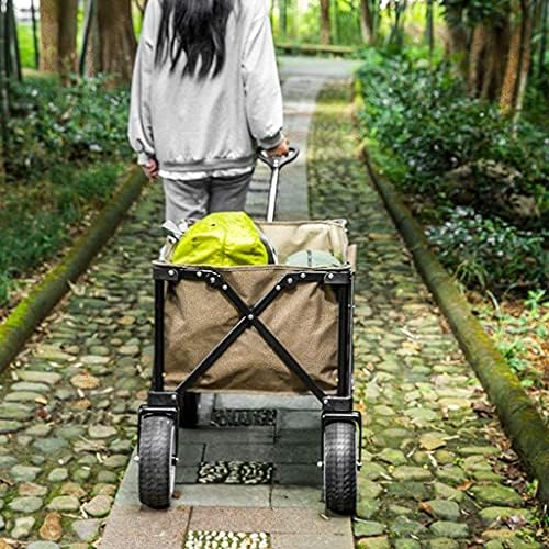 Portable Camping Cart,Outdoor Folding Utility Wagon Heavy Duty Folding