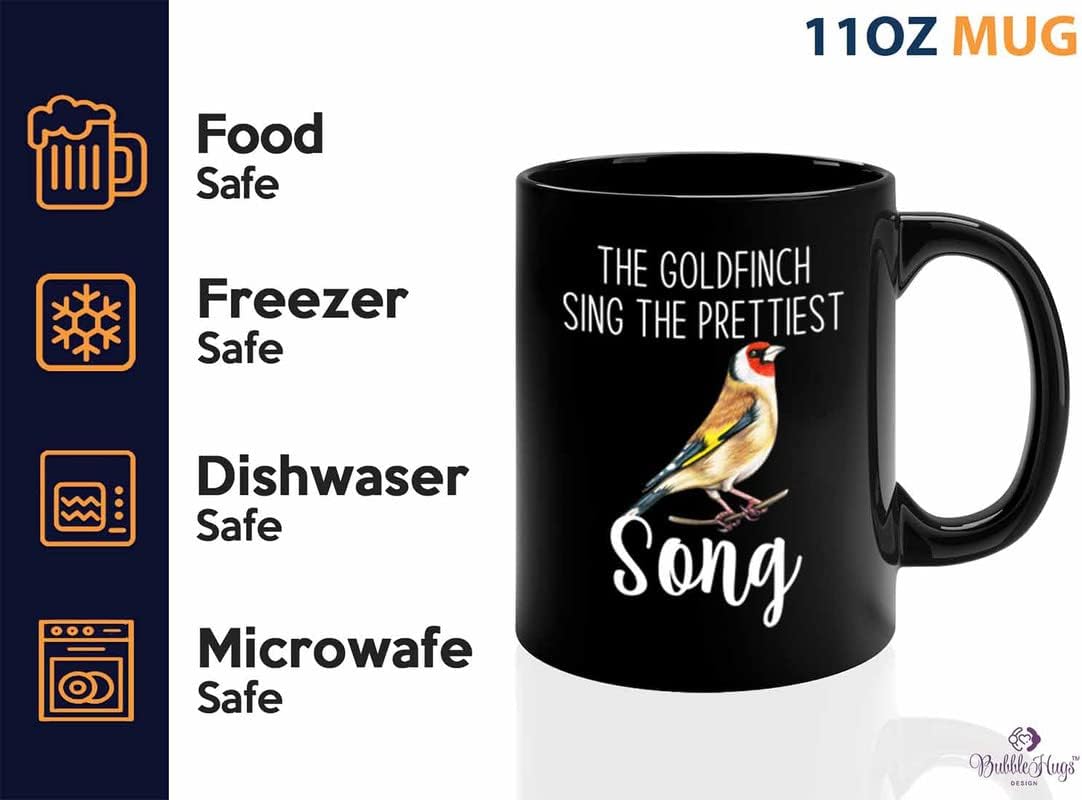 Bird Lover Coffee Mug 11oz Black - Prettiest song - Hummingbird Nest Cage Parrot Dad Gardening Outdoor Birdwatcher Feeder