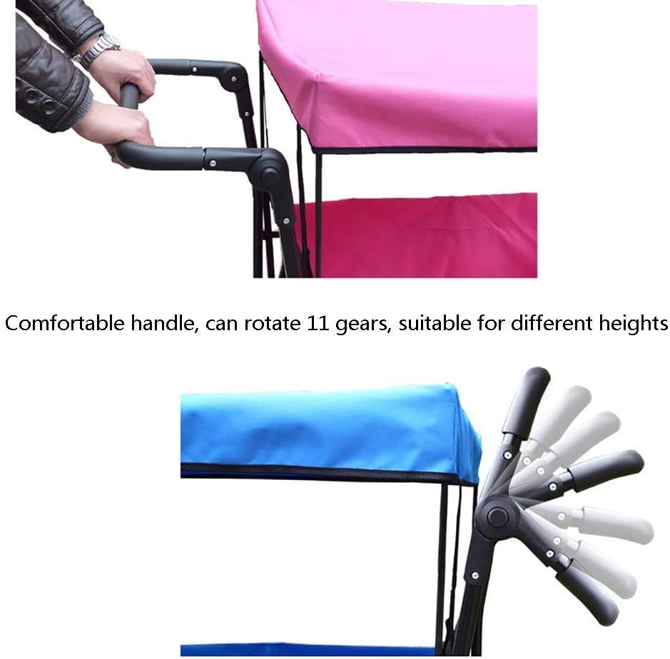 Portable Folding Garden Trolley Cart Heavy Duty Trolley Wagon Multi-Fu