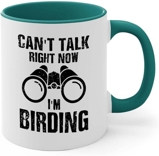 Bird Lover Two Tone Green Edition 11oz - Can't Talk Right Now - Hummin