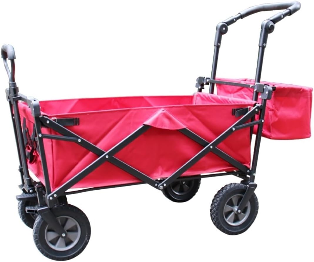 Collapsible Wagon Cart with Wheels Foldable Folding Wagons Carts Silen