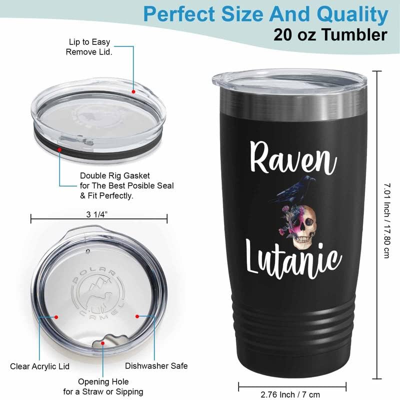Bird Lover Black Edition Viking Tumbler 20oz - Rven lutanic - Hummingb