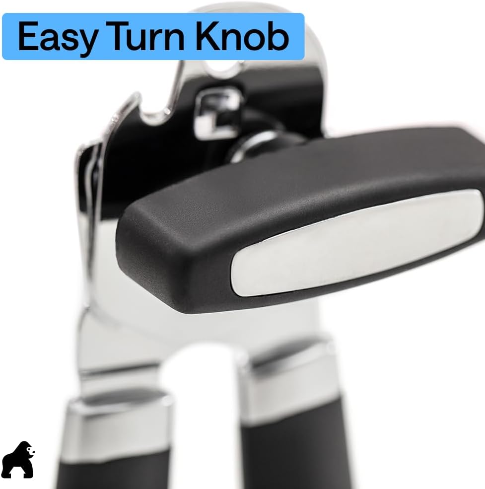 GORILLA GRIP Heavy Duty Stainless Steel Smooth Edge Manual Can Opener 