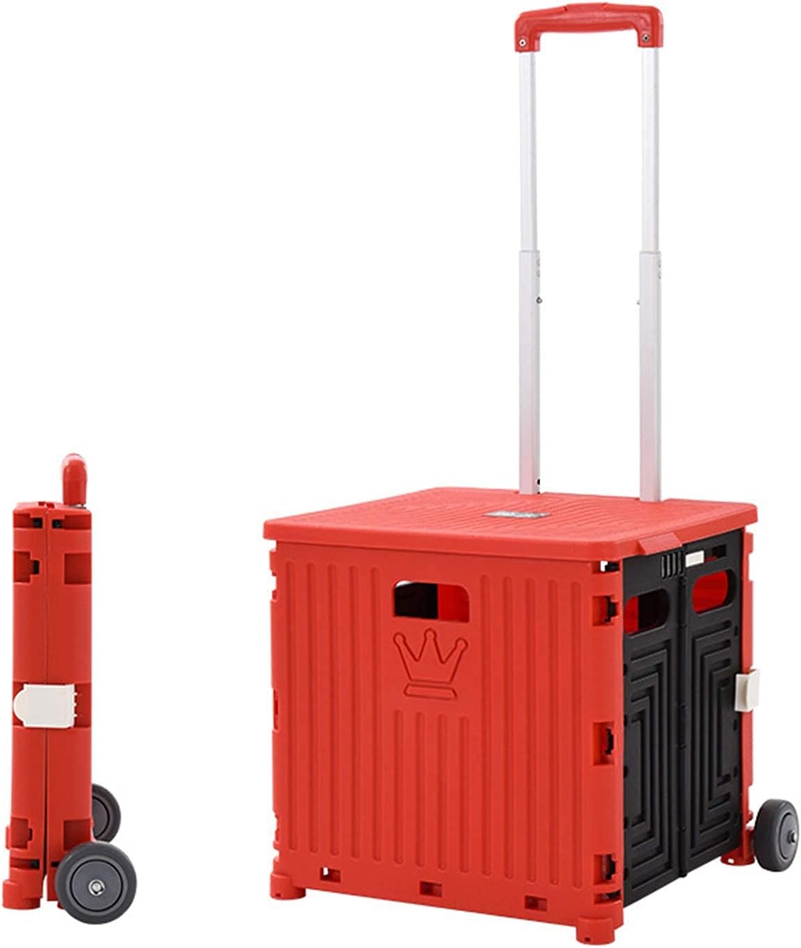 Collapsible Wagon Cart with Wheels Foldable Folding Wagons Carts Silen