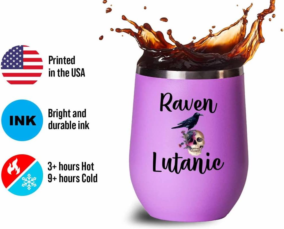Bird Lover Pink Edition Wine Tumbler 12oz - Rven lutanic - Hummingbird