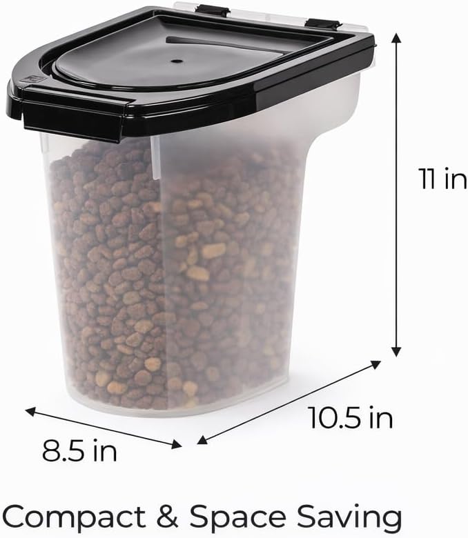 8 Qt WeatherPro Airtight Pet Food Storage Container with Secure Lid, T