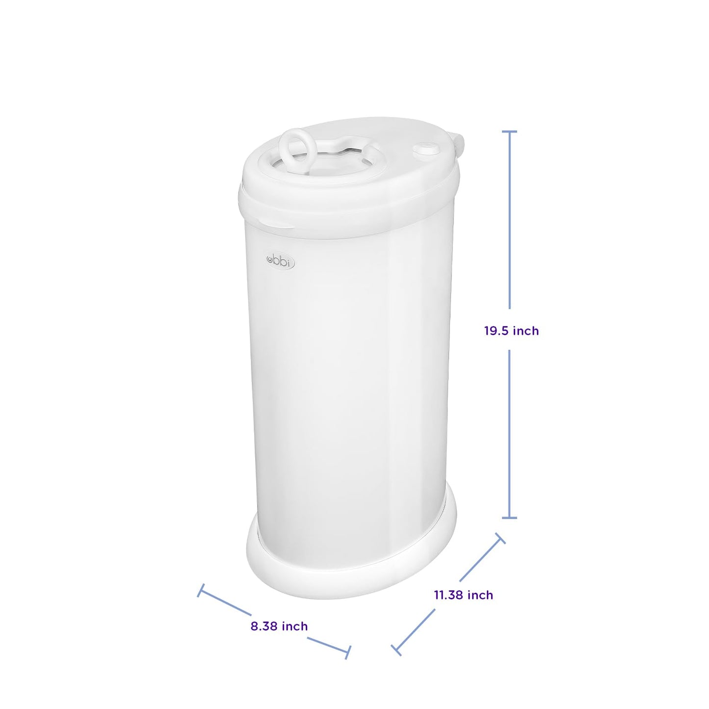 Ubbi Steel Diaper Pail, Odor Locking, No Special Bag Required, Award-W