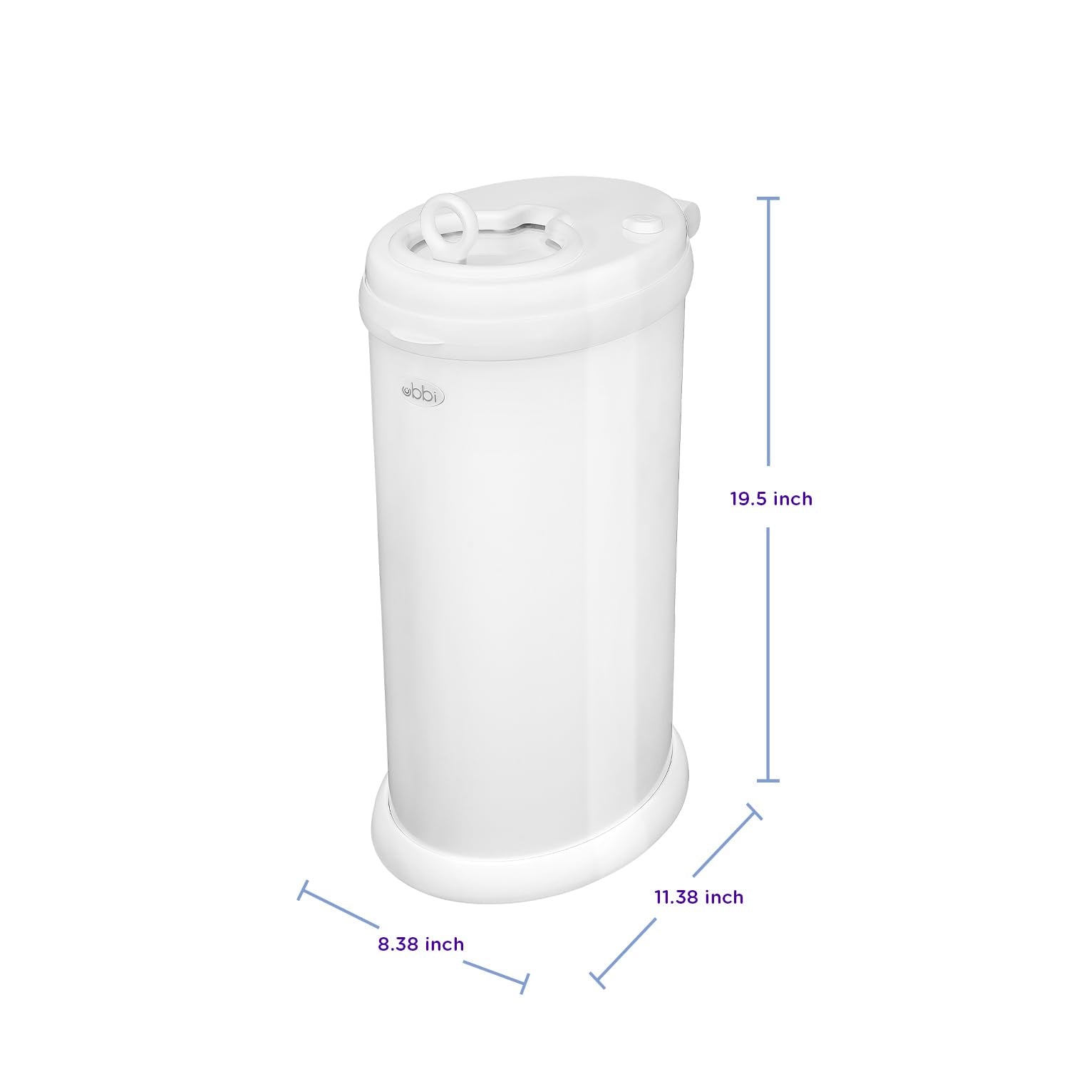 Ubbi Steel Diaper Pail, Odor Locking, No Special Bag Required, Award-W