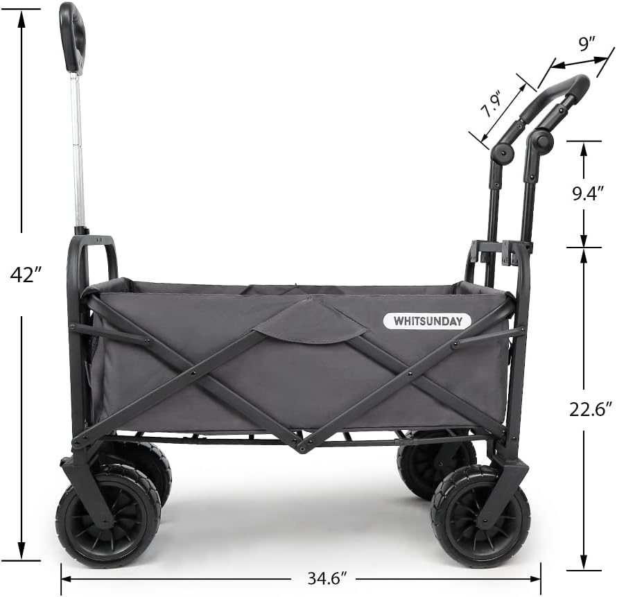 WHITSUNDAY Collapsible Folding Garden Outdoor Park Utility Wagon Picni