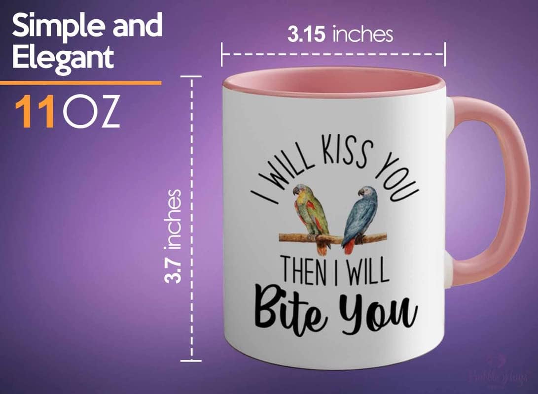 Bird Lover Two Tone Pink Edition 11oz - Kiss Then bite You - Hummingbi