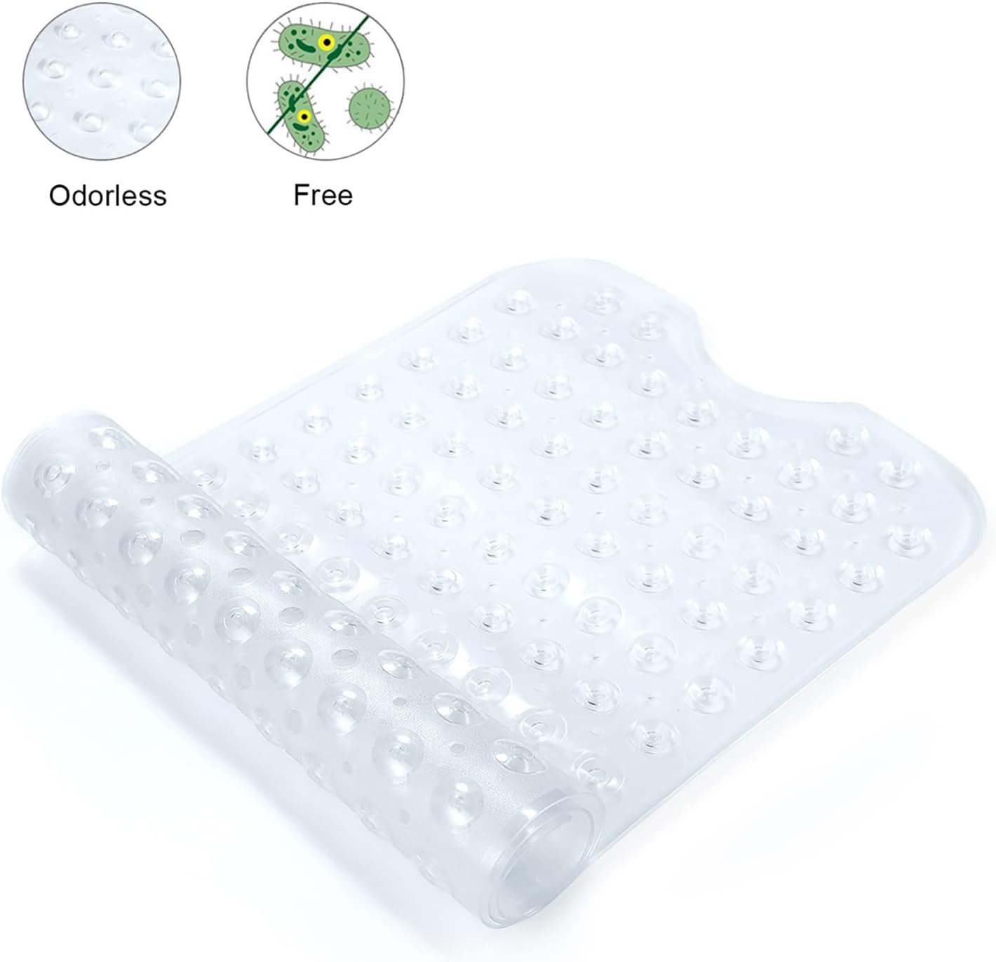 YINENN Bath and Shower Safety Mats 40x16 inch, Non Slip with Suction C