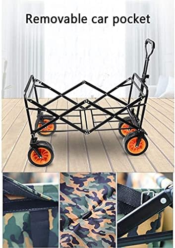 Portable Camping Cart,Outdoor Folding Utility Wagon Outdoor Shopping C