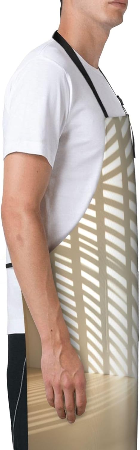 Stripe Don't Kill My Vibe print Waterproof apron with pocket adjustable cooking apron for adult kitchen bibs to bake