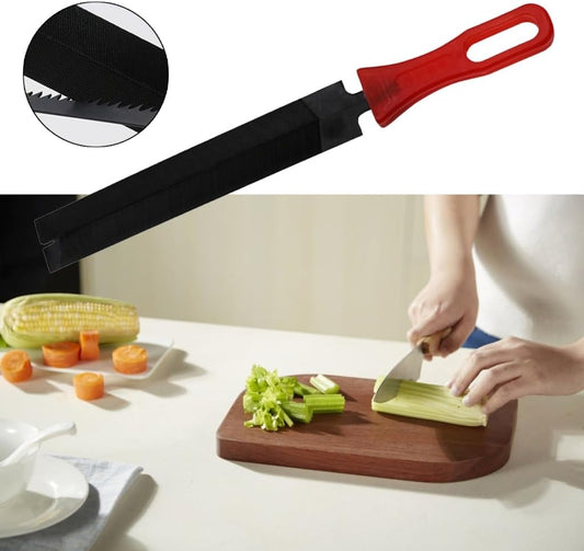 Garden Tool Sharpener with Plastic Handle Kitchen Carbon Steel Sharpen