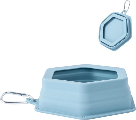 No Splash Dog Travel Bowls for Cars, Spill Proof Collapsible Dogs Wate